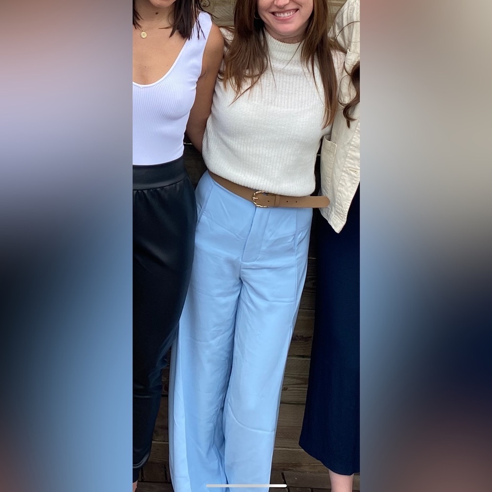 Light blue trousers